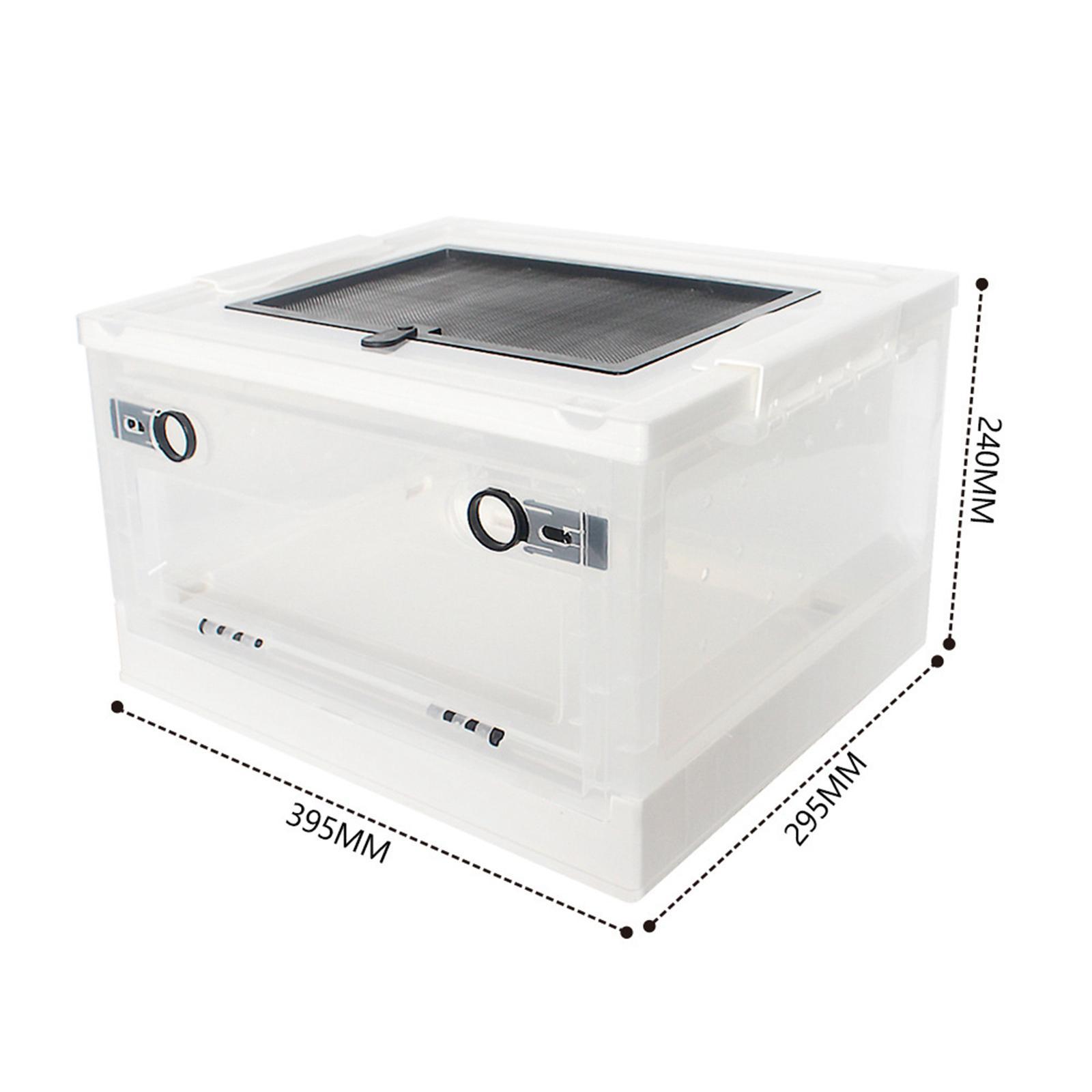 Folding Reptile Feeding Box Hamster Breeding Cage Habitat for Mouse