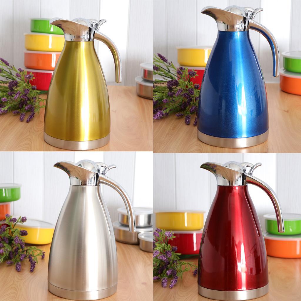 2Color 1.5L Stainless Vacuum Insulated Coffee Carafe Pour Over Coffee Kettle