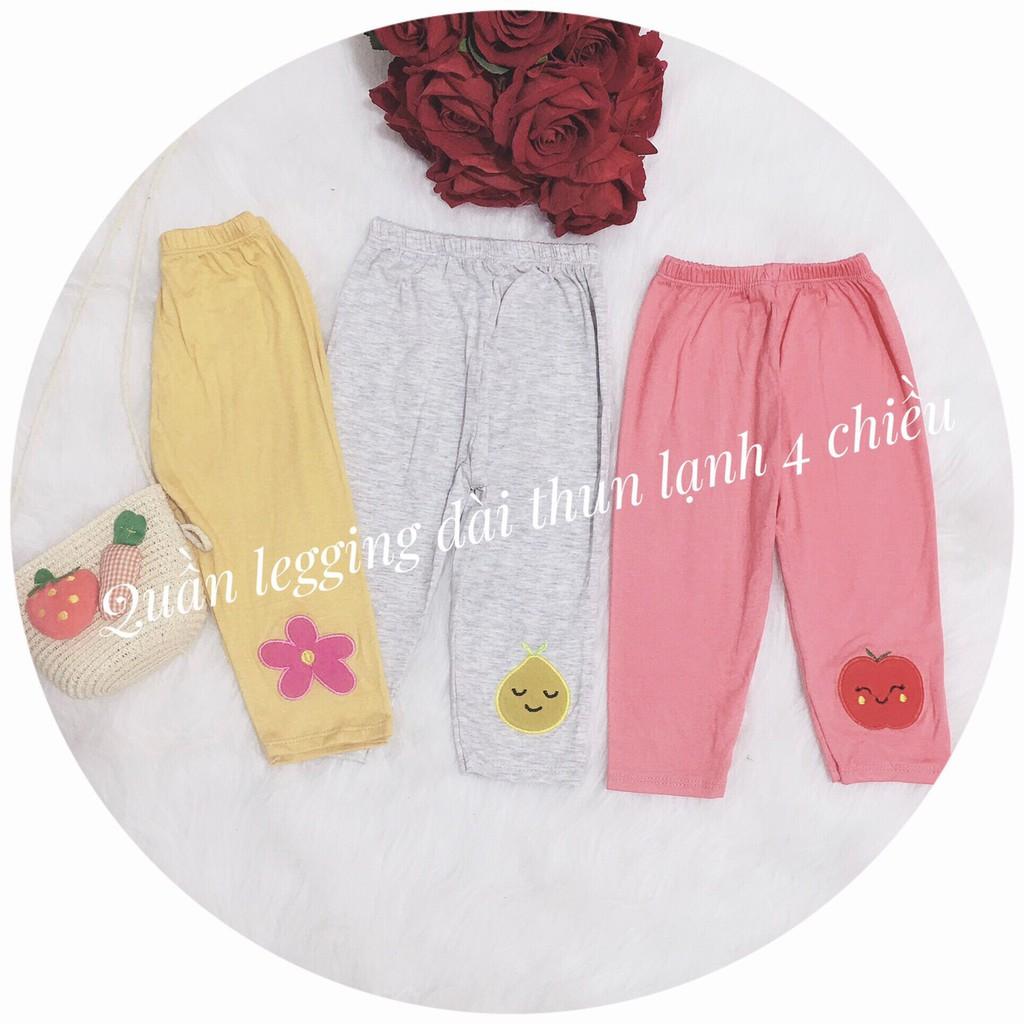 Quần Chục Dài Cho Bé Gái 1-4 Tuổi Chất Liệu Thun Đẹp Mềm Cho Bé Mặc Nhà Kiểu Quần Chục Mặc Nhà