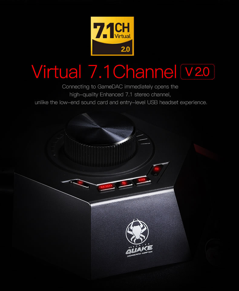 Sound Card DAC 7.1 gắn cổng USB Plextone Quake GS5 tương thích với cả máy tính và Laptop chơi Game, DAC Gaming giả lập âm thành vòm 7.1 giải mã tín hiệu âm thanh chất lượng cao 24bit 96KHz HiFi dành cho game thủ chuyên nghiệp support Plug and Play.- Hàng Chính Hãng.