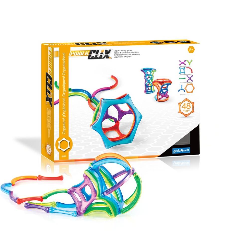 Đồ chơi lắp ráp PowerClix Dạng tự nhiên 48 miếng Guidecraft