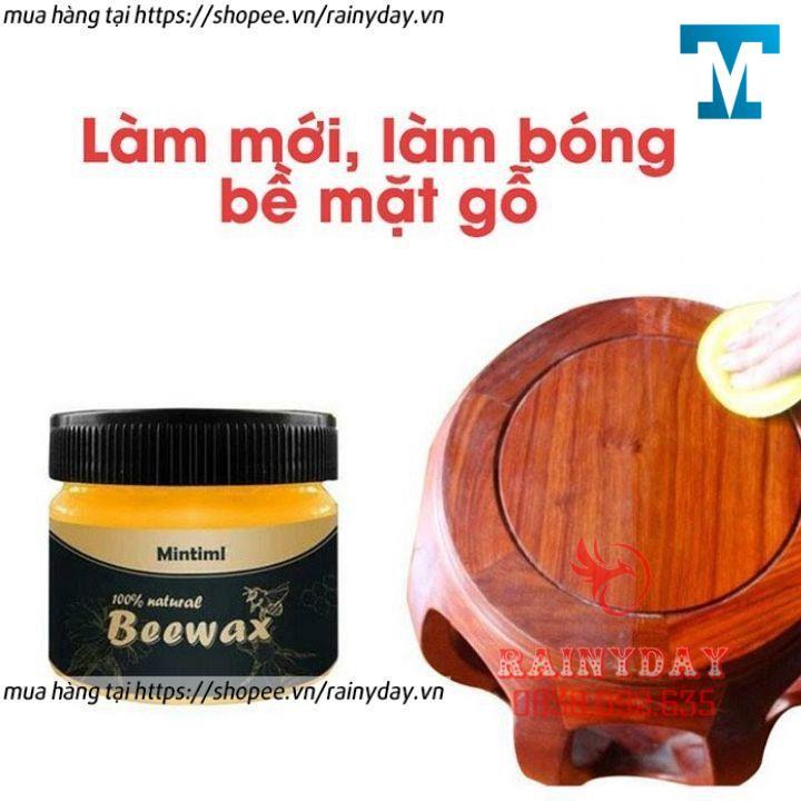 Sáp ong Beewax lau đánh bóng sàn đồ gỗ nội thất 3 tác động làm mới chống thấm nước