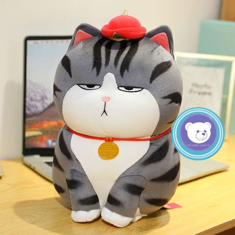 Gấu bông - Gấu Mèo Hoàng Thượng ngồi size bé - Gấu Bông Hana