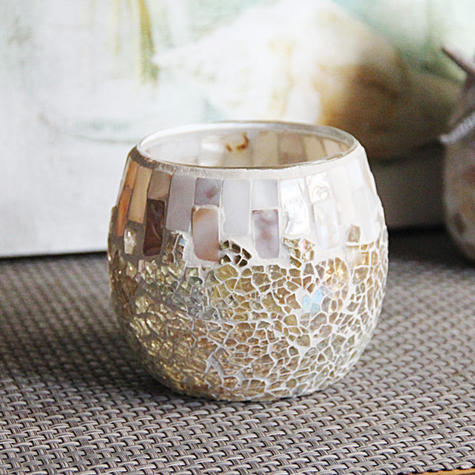 Mosaic Tea Light Holder CANDLE HOLDER Centerpiece Potted Plant Bowl Holder A