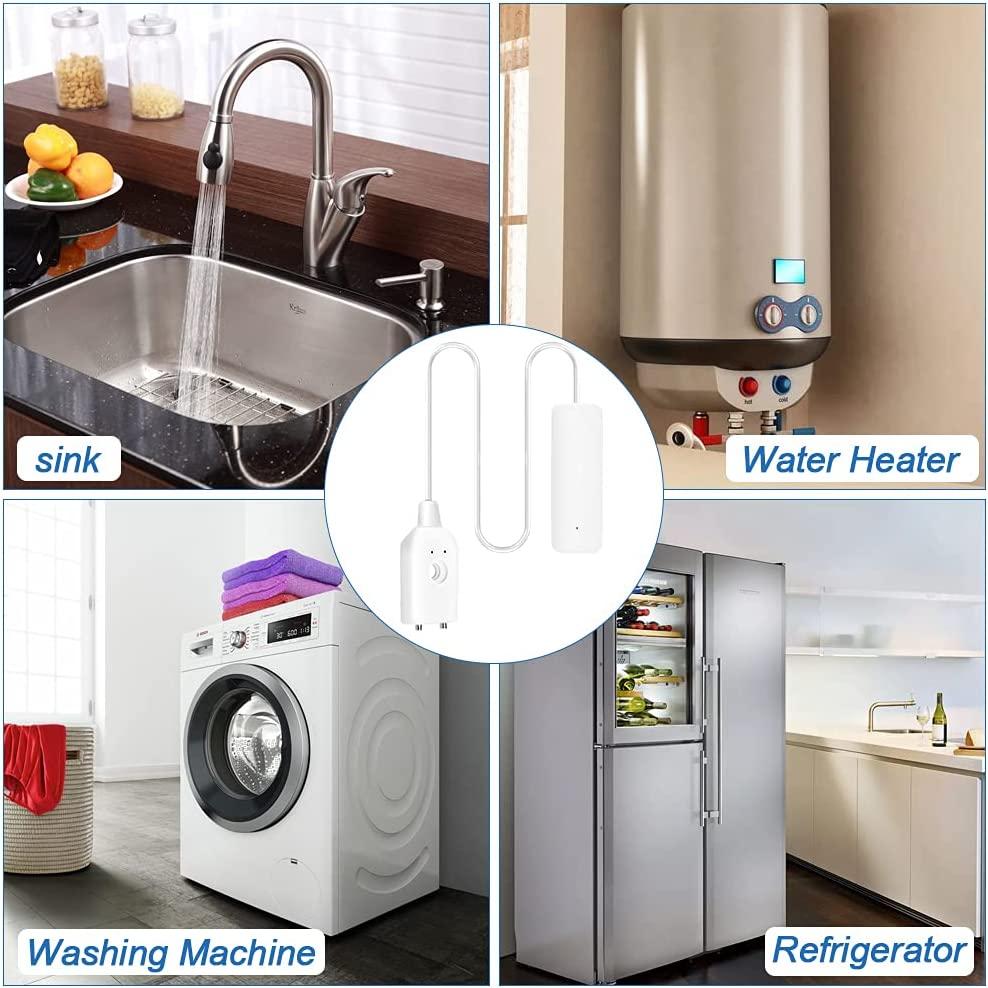 Báo động rò rỉ nước, phát hiện rò rỉ nước Máy dò nước báo động Máy dò nước không dây, âm thanh báo động 60 dB