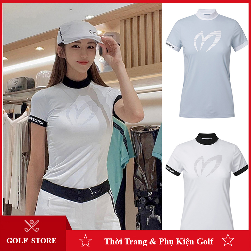 Áo golf nữ cộc tay MBE áo phông co giãn thoáng mát AS014