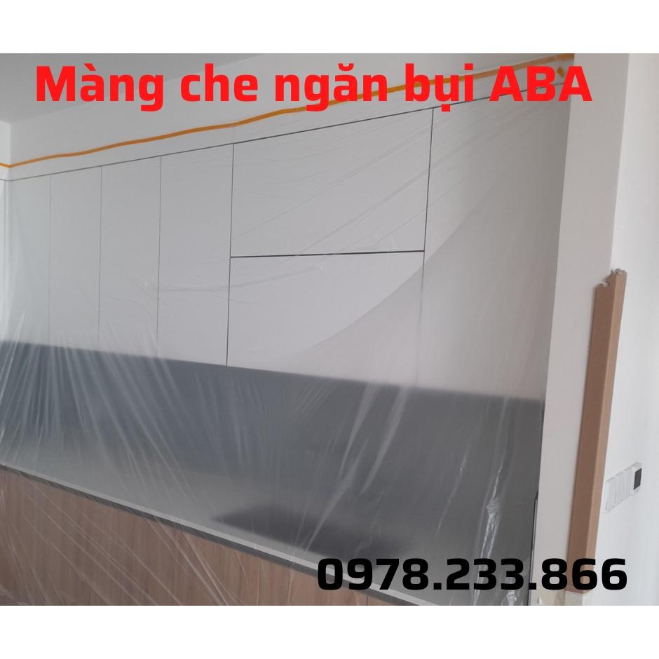 Màng Bọc Nilong che bụi nội thất đa năng, chống ẩm mốc, che chắn sơn, giữ nguyên mới, bảo vệ nội thất ABA2,8x10  Kích Thước  rộng 2.8m x 10m Có Keo Dán Cố Định( từ 20cm có thể kéo các nếp gấp ra che phủ tối đa 2,8m, chiều dài 10m)