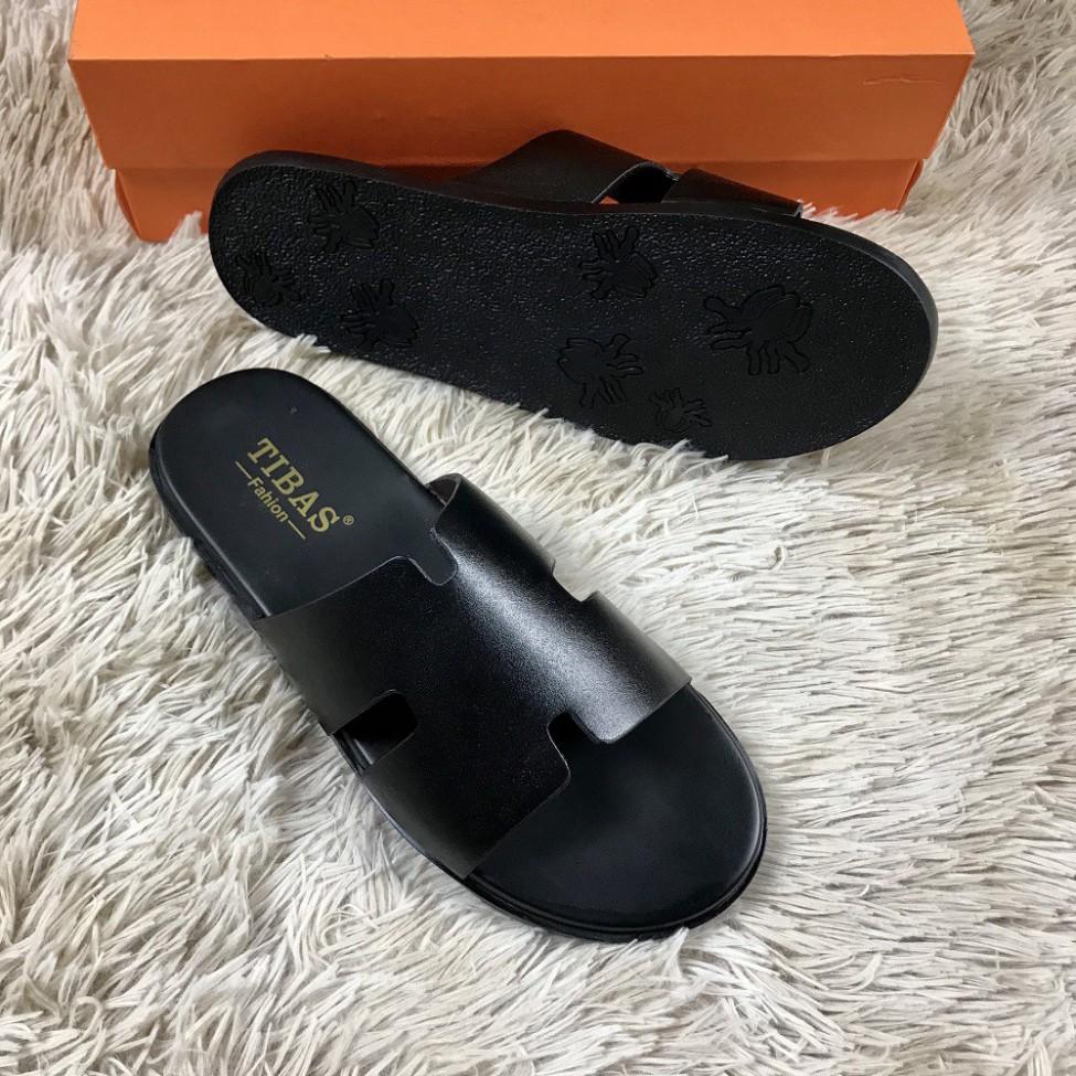 Dép Quai Ngang️Free Ship️ Dép Da Thật 100% - Bảo Hành 12 Tháng