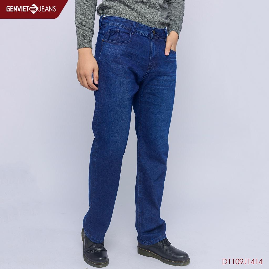 Quần Dài Jeans Nam Dáng Suông GENVIET D1109J1414