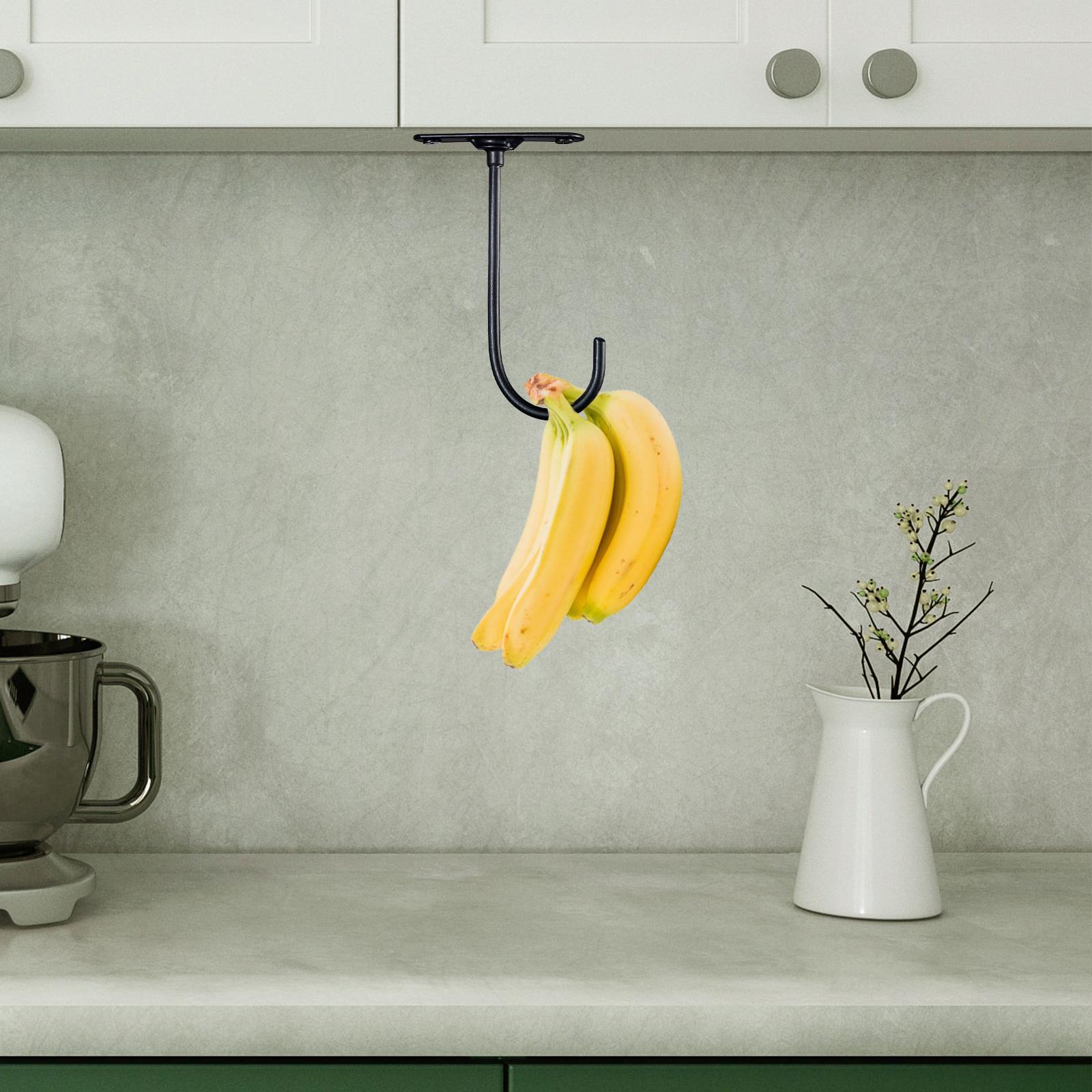 Grape Hanger, Hanging Fruit Basket Easy Installation Snack Modern Banana Hanger under Cabinet Hook, Banana hanging Hook for Kitchen, Dinning Room