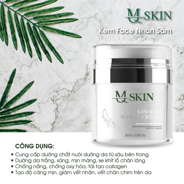 KEM DƯỠNG DA MẶT NHÂN SÂM GINSENG WHITE CREAM