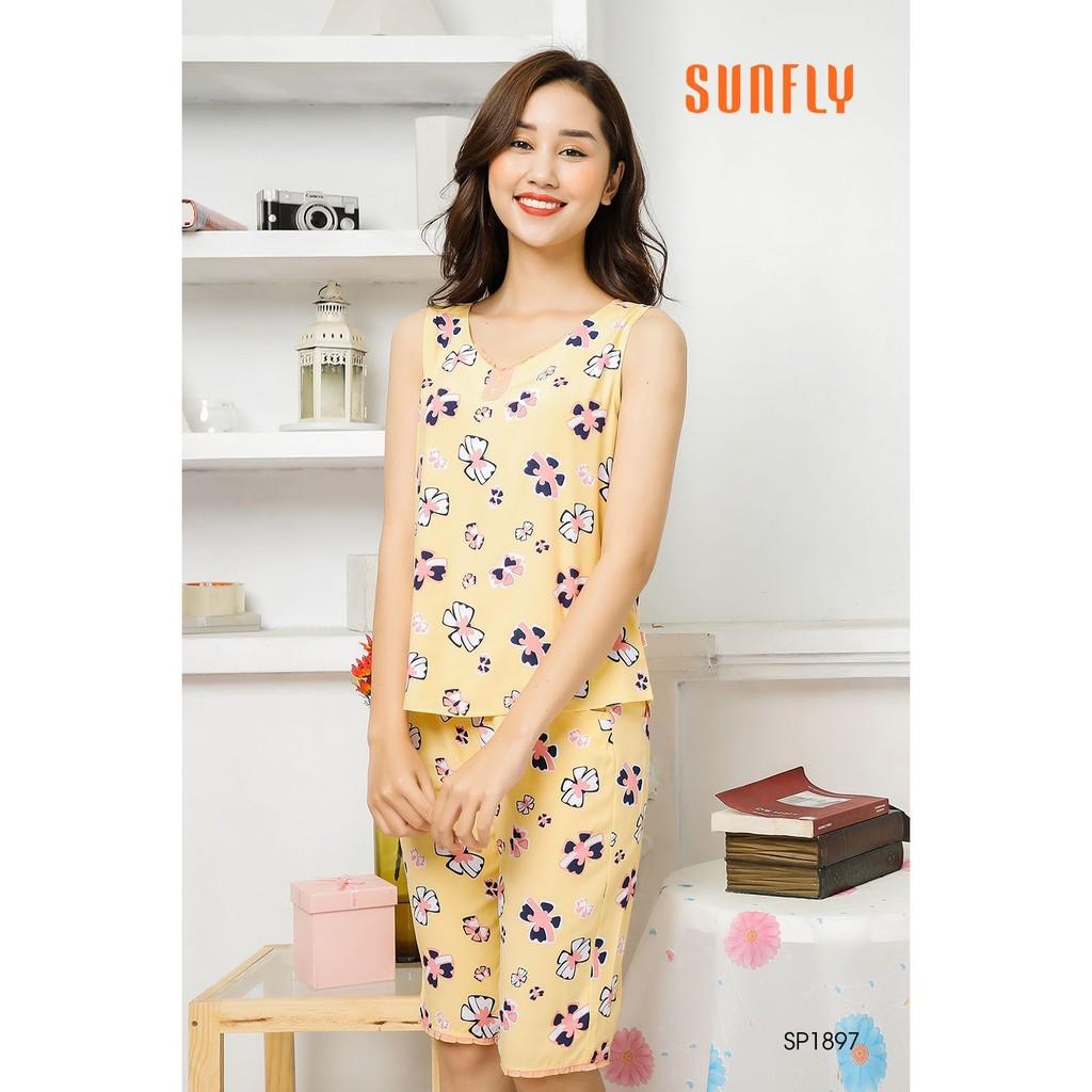 SP1897 ĐỒ BỘ MẶC NHÀ LANH ÁO SÁT NÁCH QUẦN TRÊN GỐI