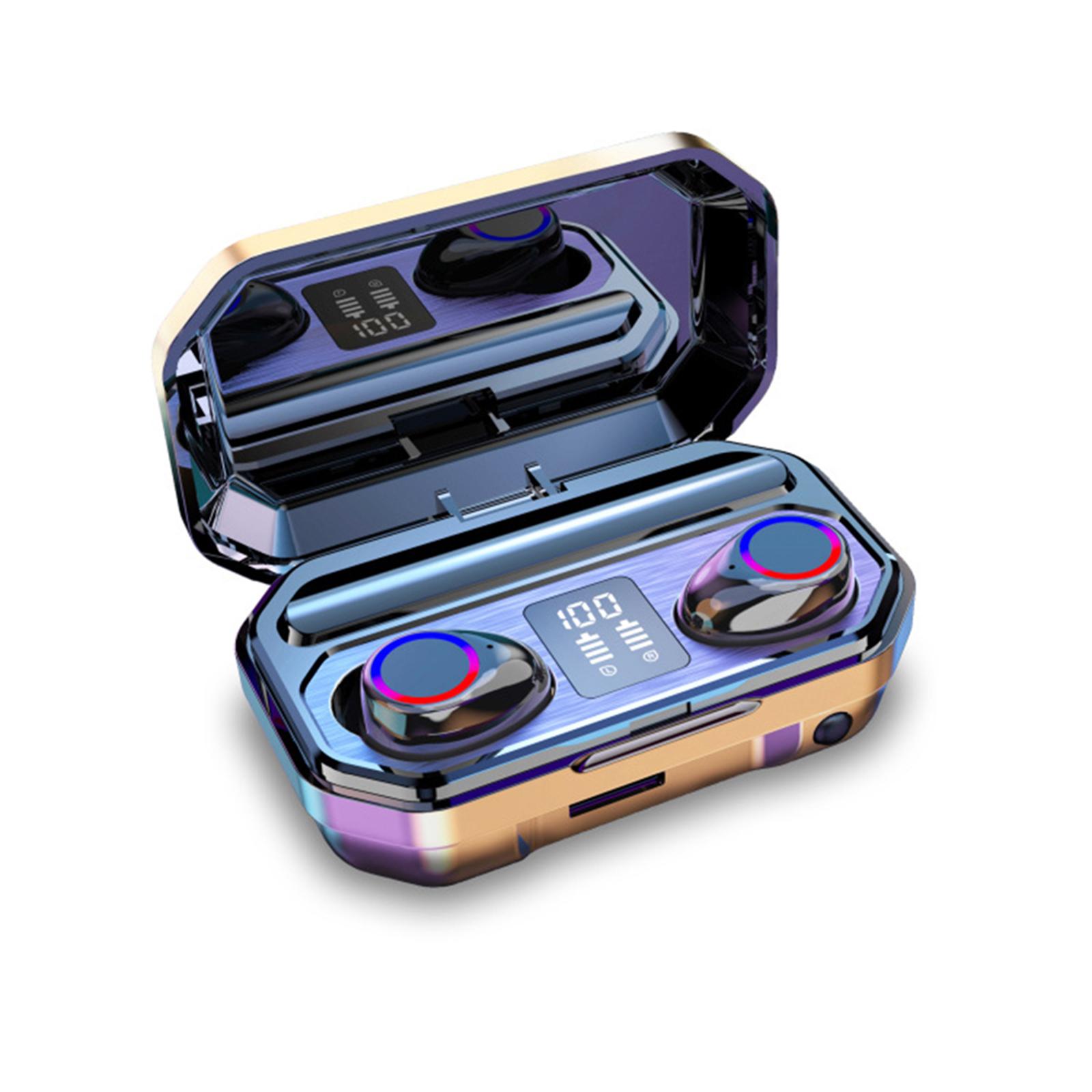 M12 Mini Earbuds BT5.0 True Wireless Headphones Smart In-Ear Headset with Mic Charging Box Digital Display Pick Up Automatic Pairing