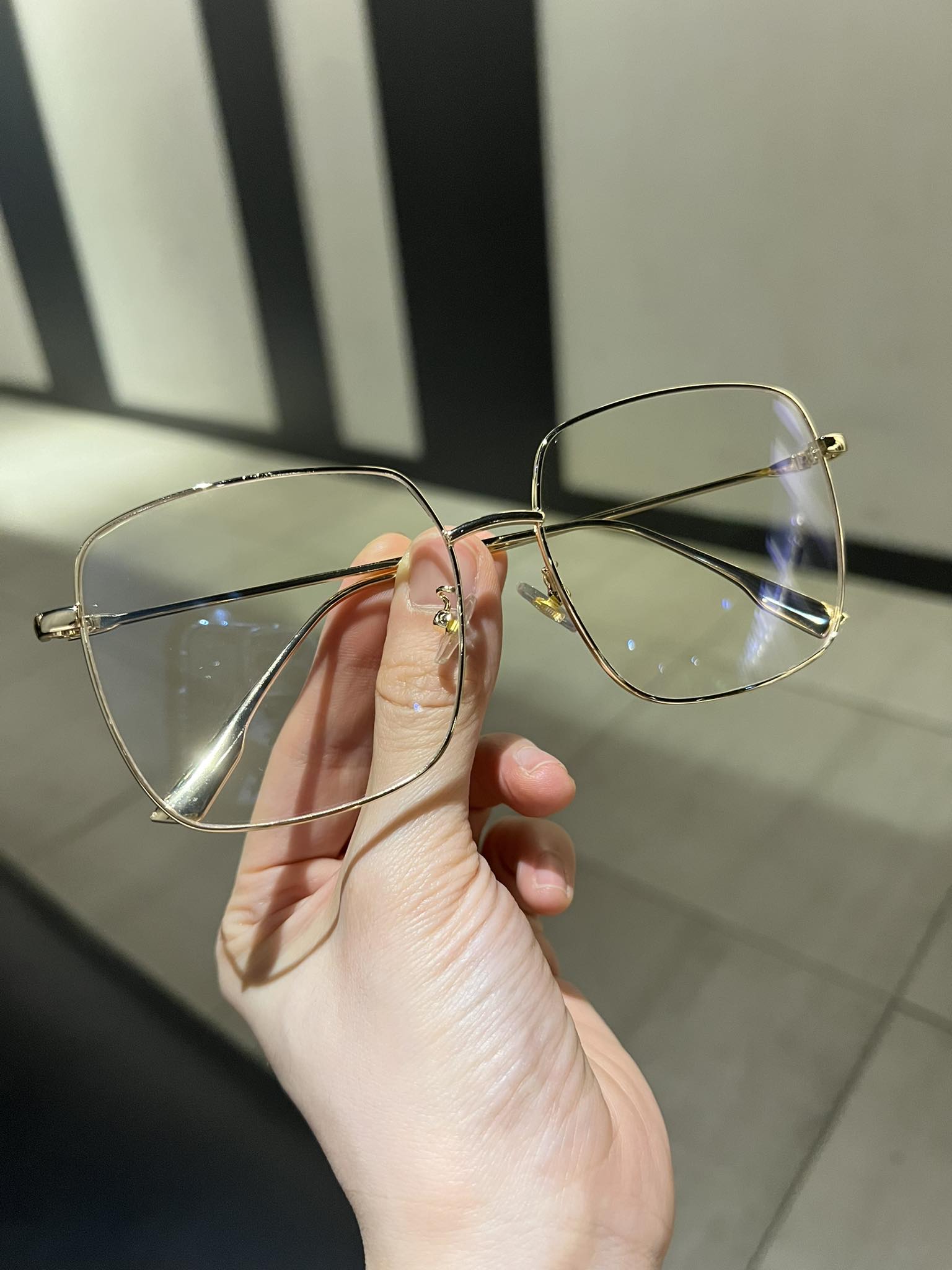 Kính Mắt Vuông Thời Trang Cho Nam và Nữ - Có thể thay tròng cận