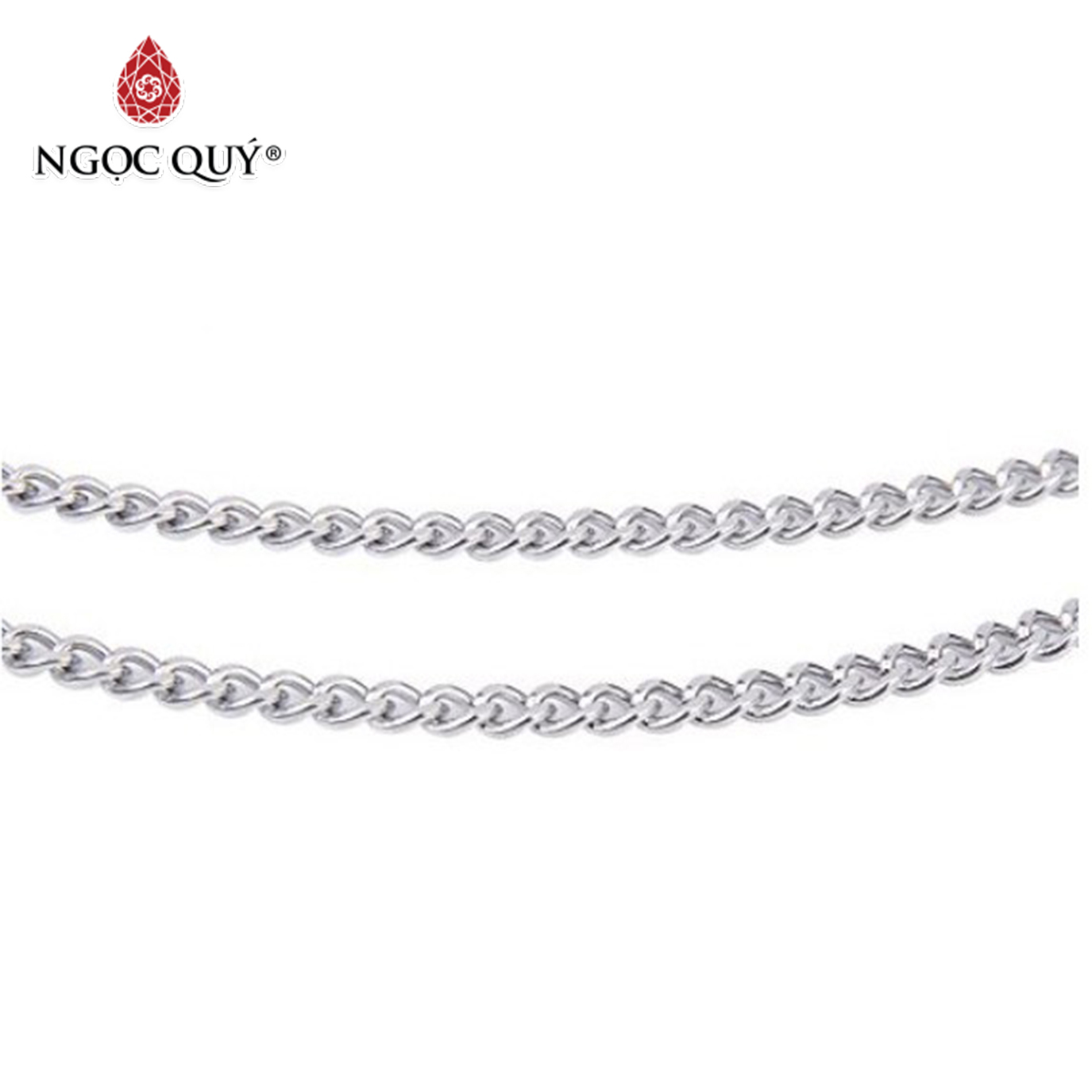 Dây chuyền inox nam dạng xích - Ngọc Quý Gemstones