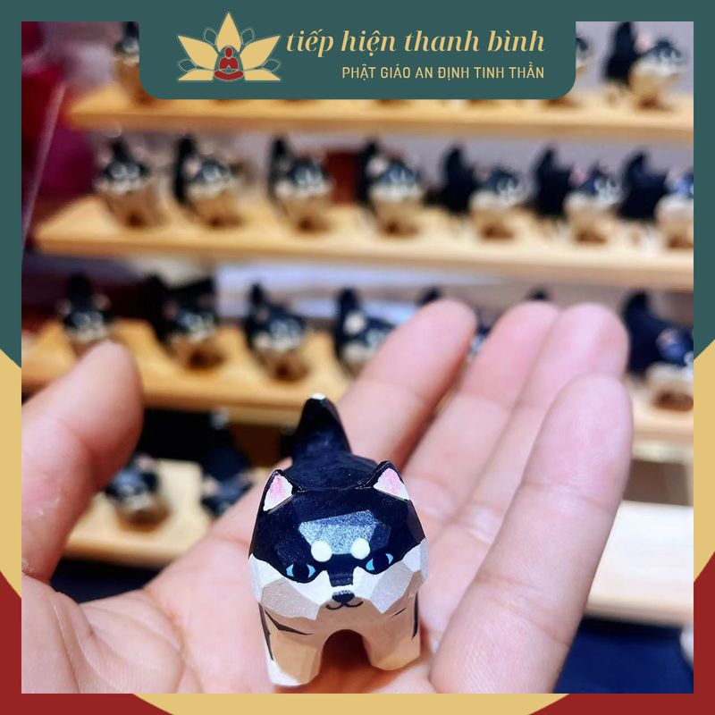 Chó Mèo Gỗ May Mắn Phong Cách Nhật Quà Lưu Niệm Thủ Công Từ Gỗ Nguyên Khối