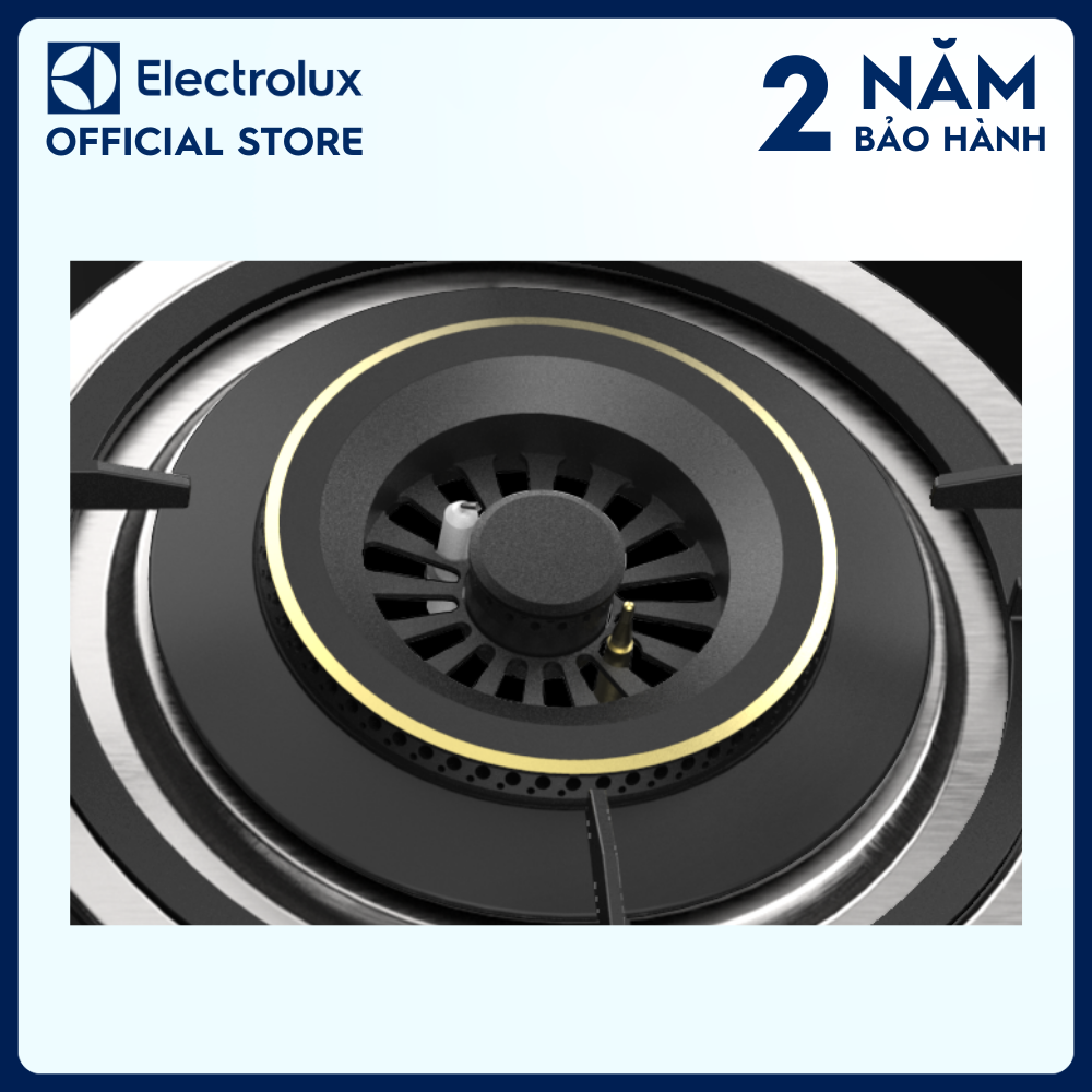 Bếp ga âm Electrolux EHG723BA 2 mâm chia lửa 78cm - Tiết kiệm năng lượng, ngắt, kiểm soát ngọn lửa an toàn, núm vặn xoay rộng