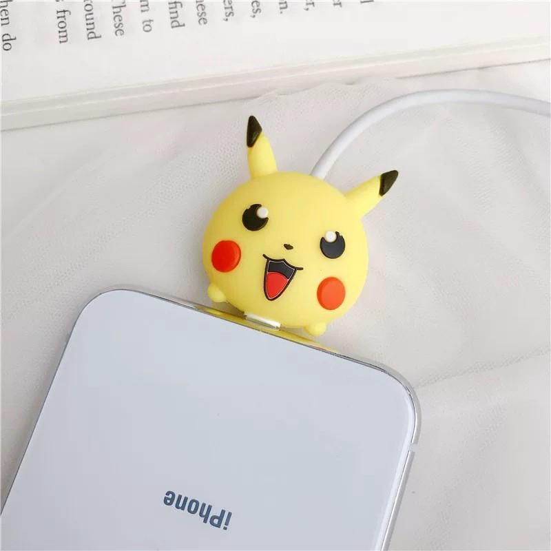 NÚT CÁP POKEMON BẢO VỆ CÁP SẠC Dành Cho ️ IPHONE TAI NGHE CHỐNG ĐỨT GẪY DÂY CUTE