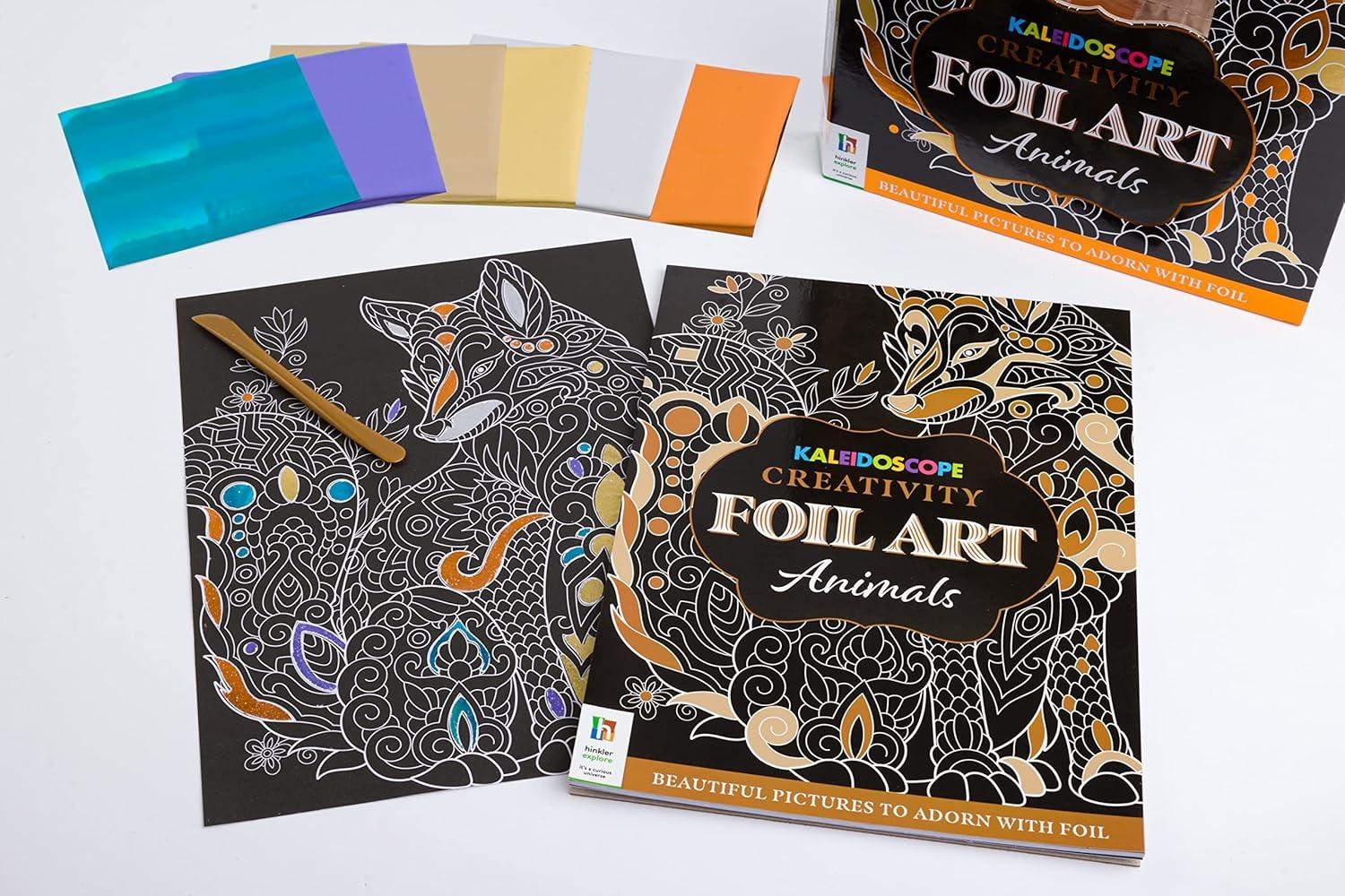 Sách ngoại văn: Kaleidoscope Creativity Foil Art Animals