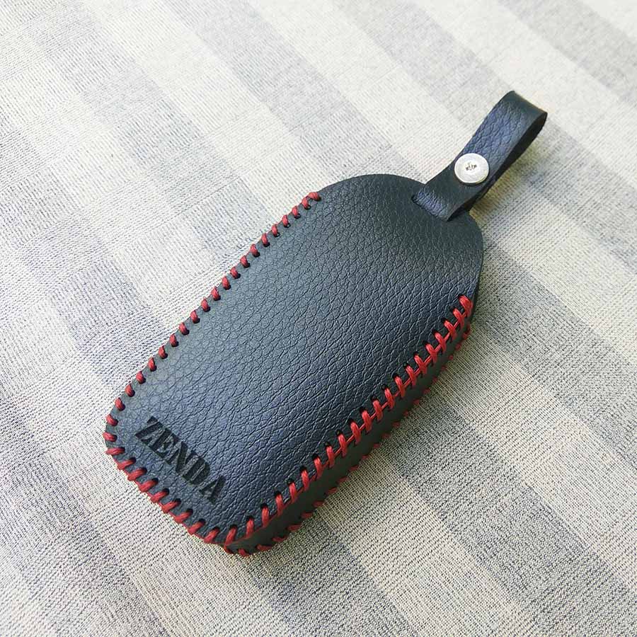 Bao da 3 nút chìa khóa smartkey cho xe hơi Toyota Fortuner