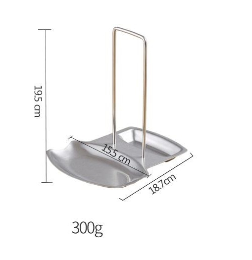 GIÁ ĐỂ NẮP NỒI, MUỖNG XỚI CƠM INOX 304 - 19.5X18.7X15.5CM