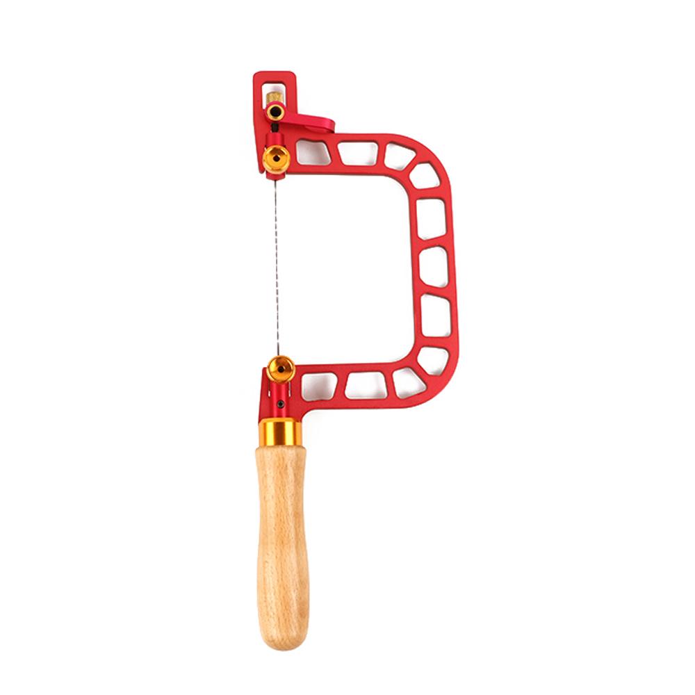 Alloy Steel Manual Wire Saw Aluminum Alloy Frame Fret Saw Woodworking Coping Saws Handheld Pull Saw Hand Tool