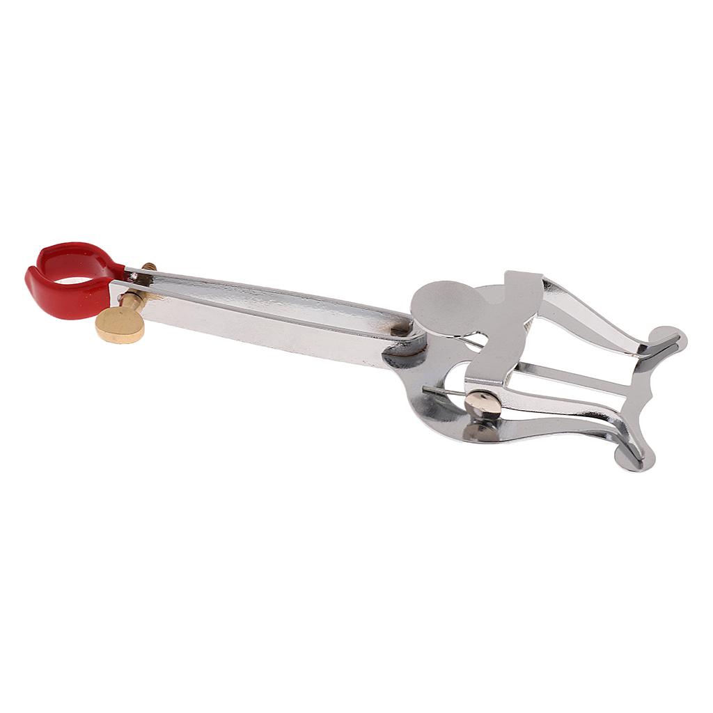 Sunnimix Mạ Kèn Kẹp Đàn Lyres Kẹp Đứng Hỗ Trợ Nhạc Cụ