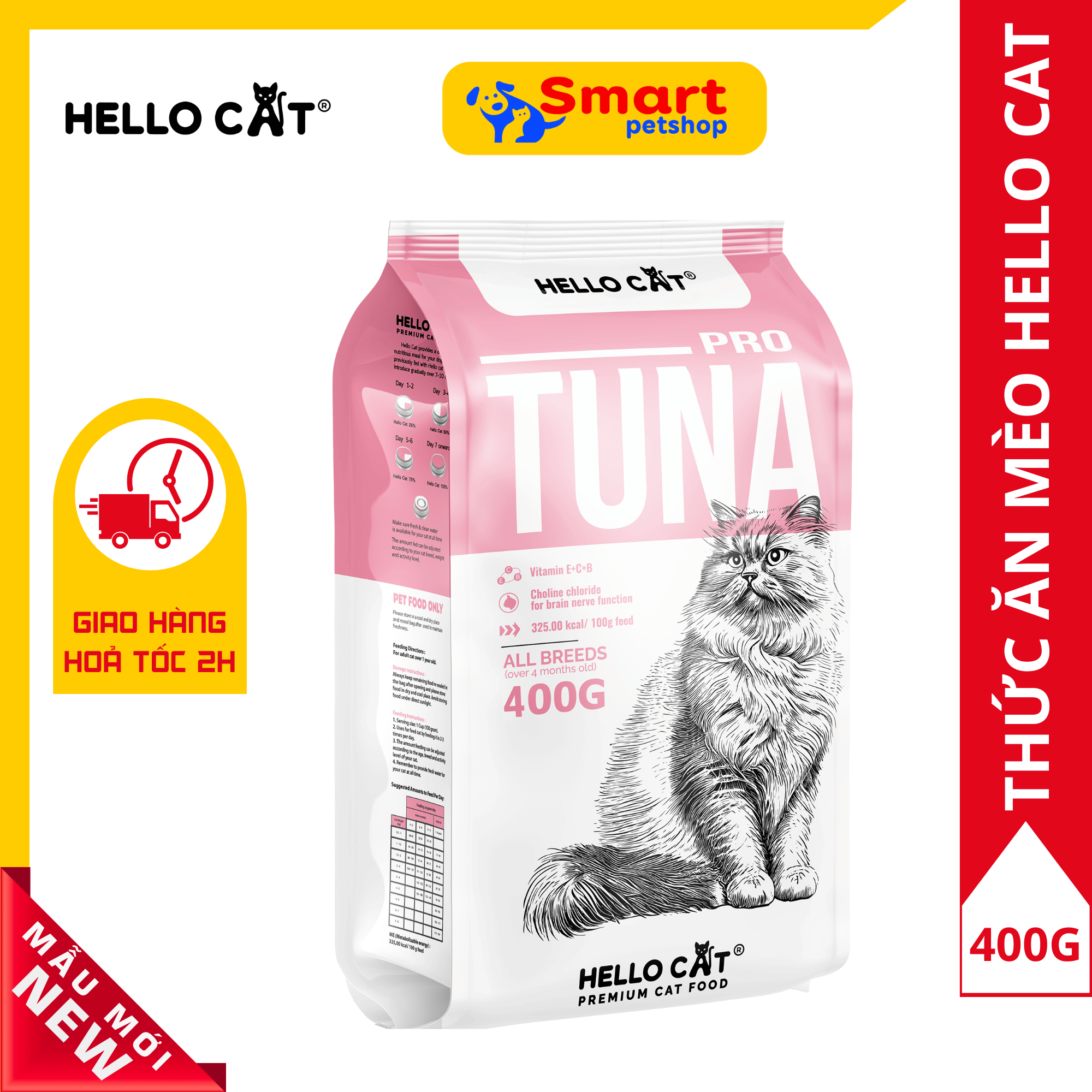 Thức Ăn Cho Mèo Vị Cá Ngừ - Hello Cat Tuna