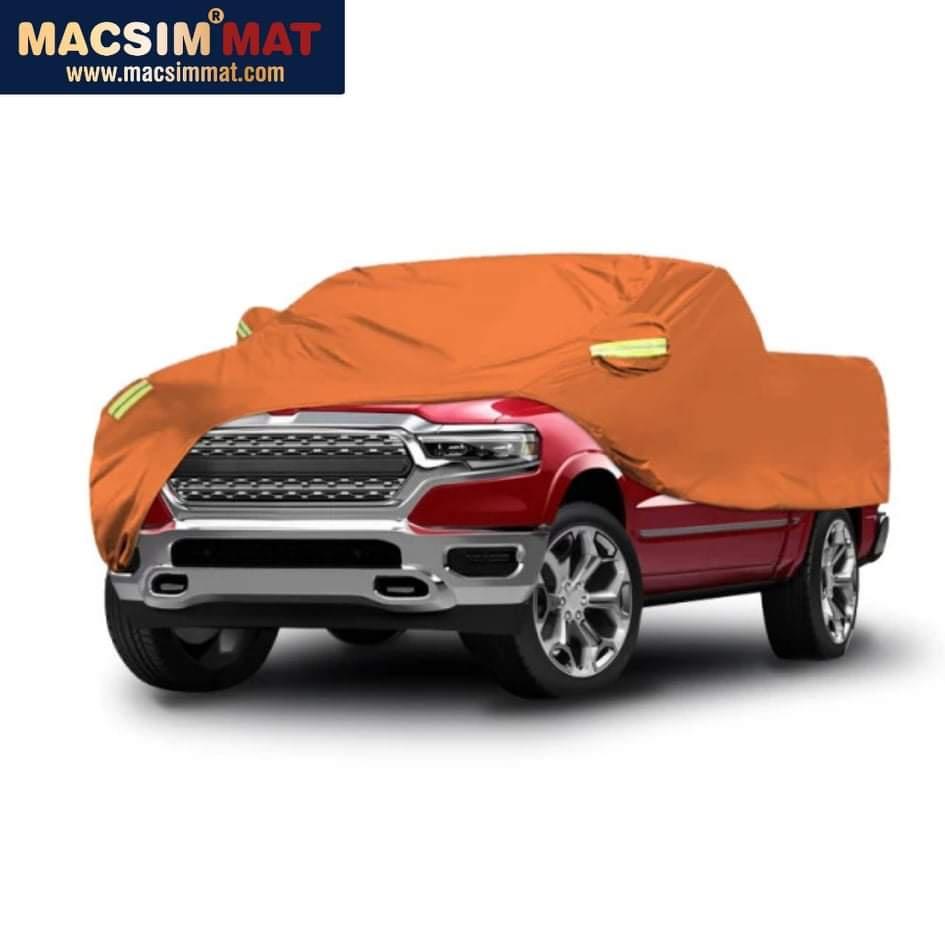 Bạt phủ xe bán tải Mitsubishi Triton nhãn hiệu Macsim sử dụng trong nhà và ngoài trời chất liệu Polyester - màu đen