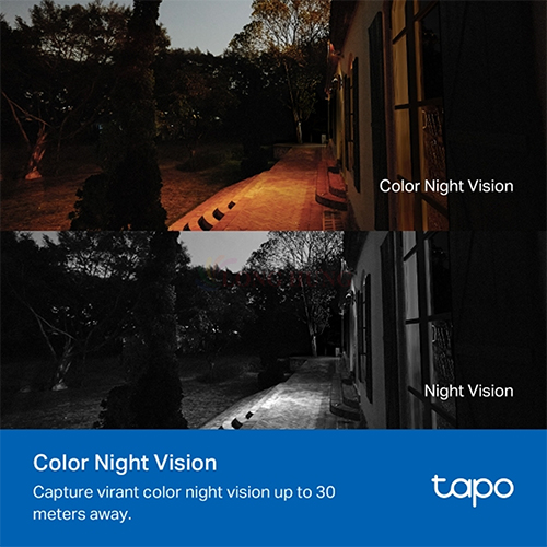 Camera ngoài trời TP-Link Tapo Outdoor Pan/Tilt Home Security Wifi 1080p Full HD TC40 - Hàng chính hãng