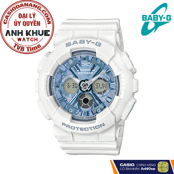 Đồng hồ nữ dây nhựa Casio Baby-G chính hãng BA-130-7A2DR (43mm)