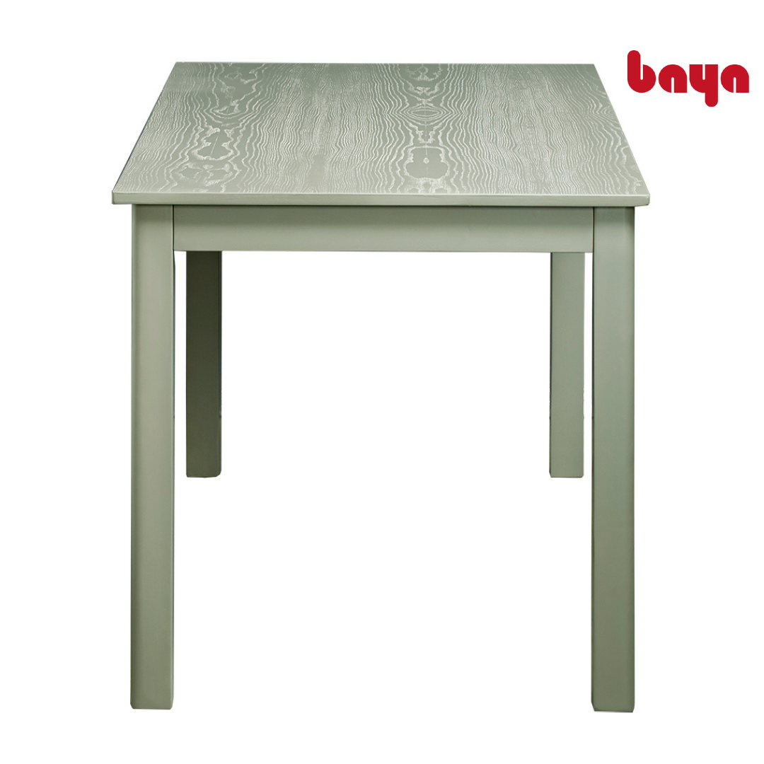 Bàn Ăn BAYA KENNY Làm Từ Chất Liệu Gỗ Cao Su MDF, Màu Xám Hiện Đại, Kích Thước L120xW75xH75 2001450