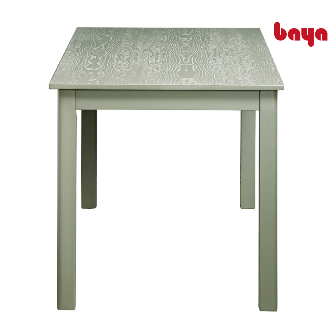 Bàn Ăn BAYA KENNY Làm Từ Chất Liệu Gỗ Cao Su MDF, Màu Xám Hiện Đại, Kích Thước L120xW75xH75 2001450