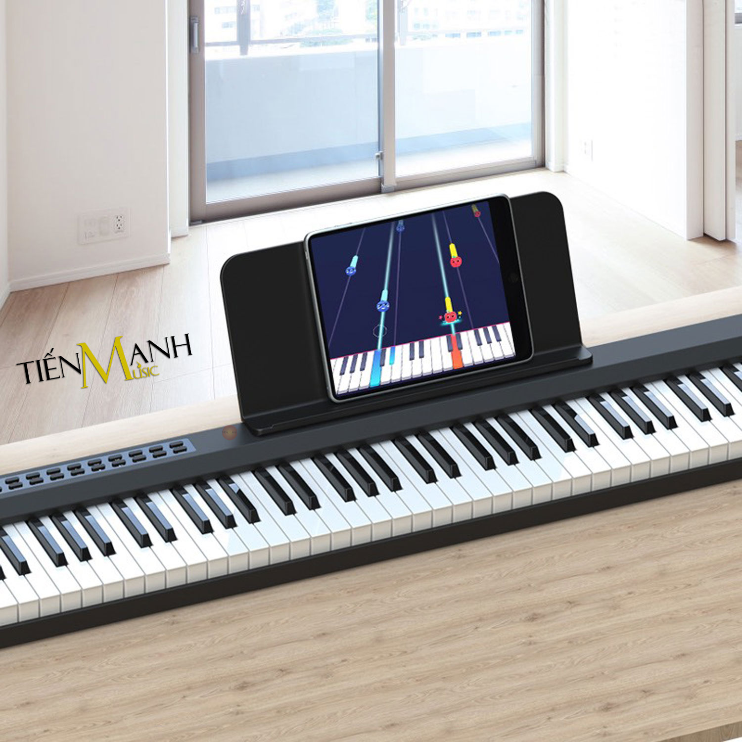 Đàn Piano Điện Konix PH88S - 88 Phím nặng Cảm ứng lực Có Loa, Bluetooth, Pin sạc PH88 Hàng Chính Hãng