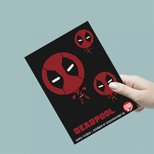 Single sticker hình dán siêu anh hùng - Deadpool