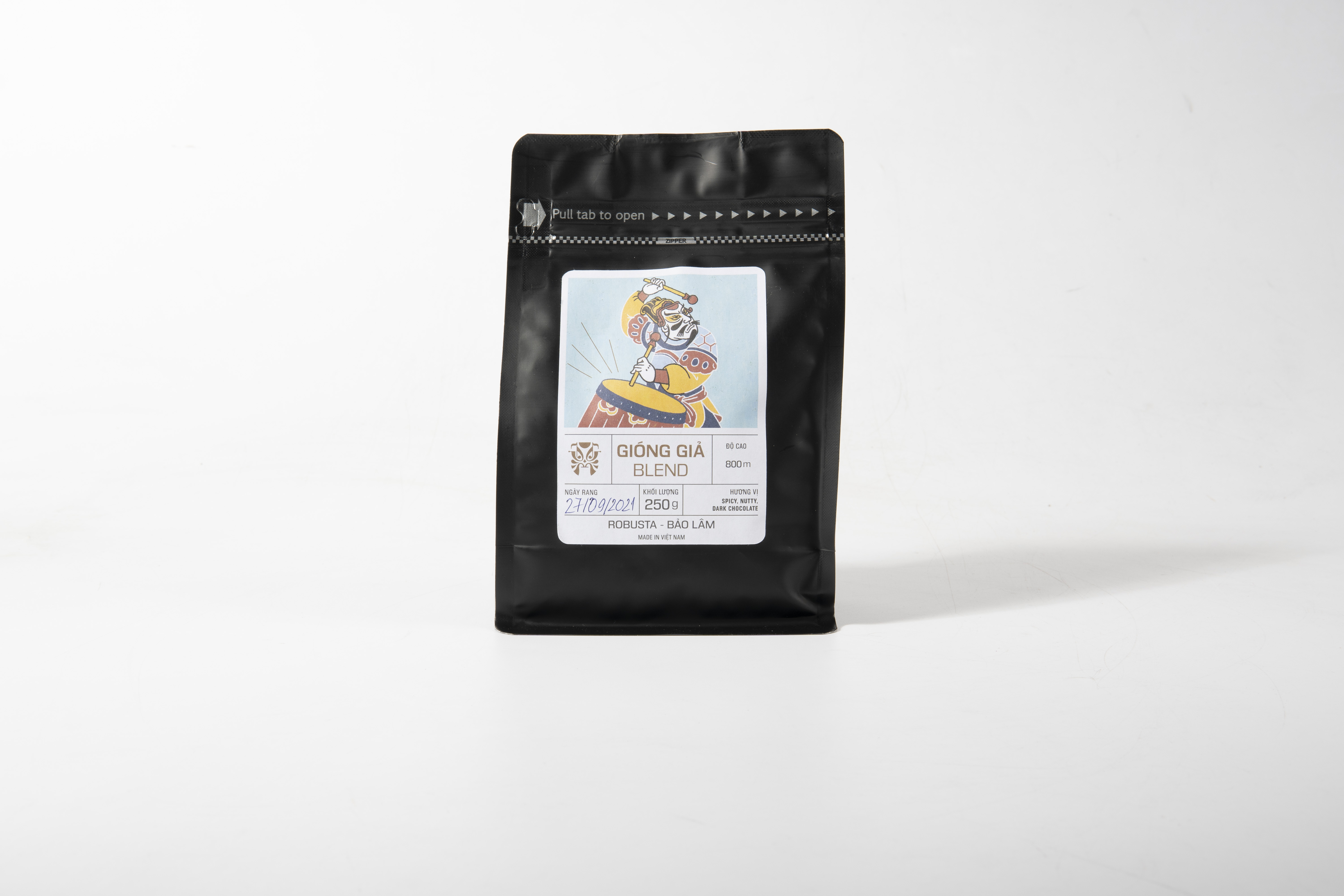 Gióng Giả - 100% cà phê Robusta Natural CLC đậm vị đắng khổ qua, hậu ngọt dài và thơm (Phin, Pha Máy