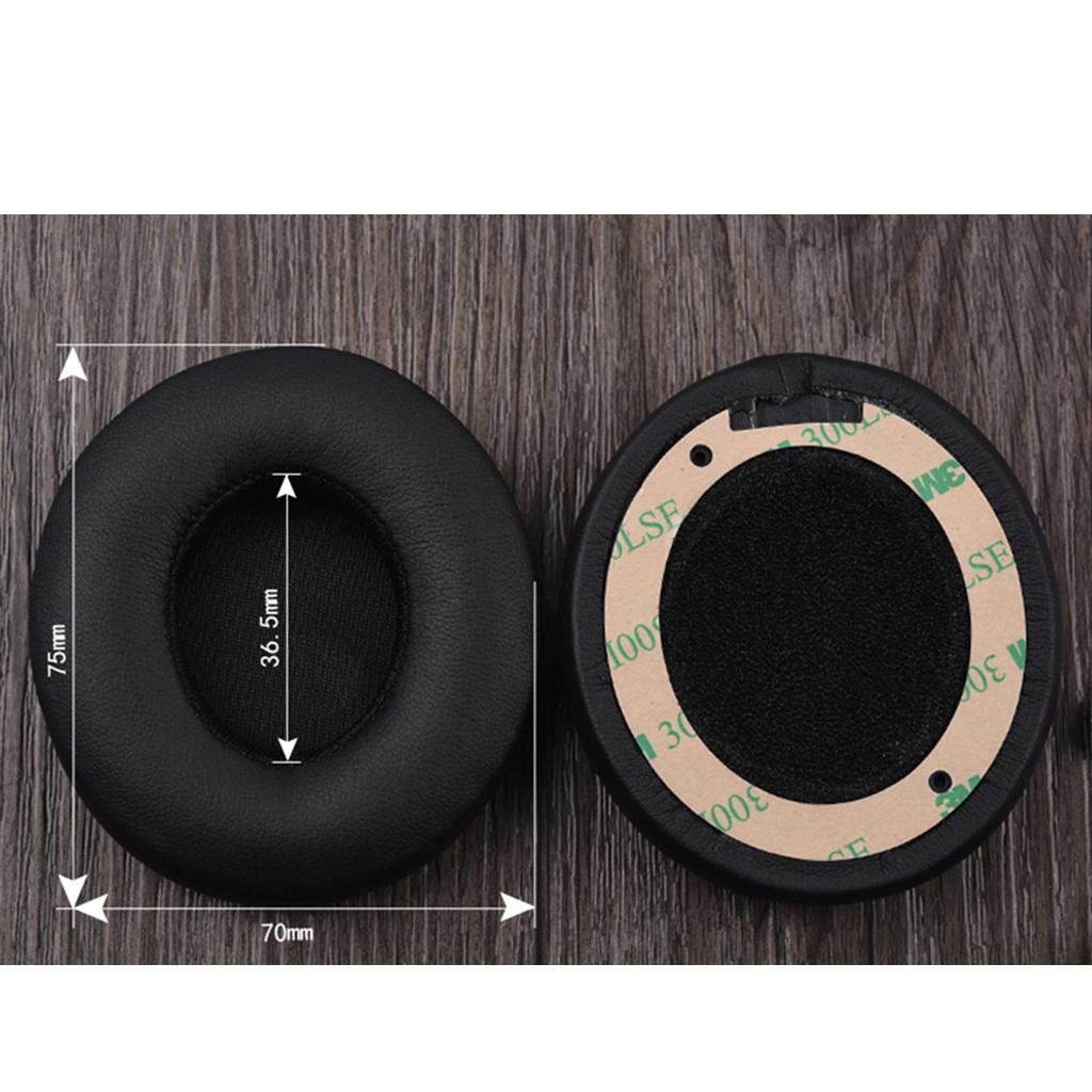 2 Pieces Noise Isolating Memory Foam Earphones Replacement for  Black