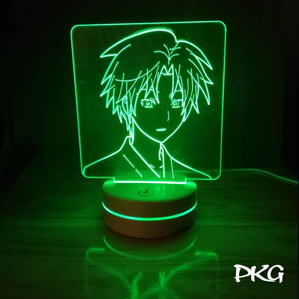 Đèn Ngủ Led 3D nhân vật Anime Hotarubi No Mori E nháy sáng 16 màu có cảm ứng có điều khiển từ xa