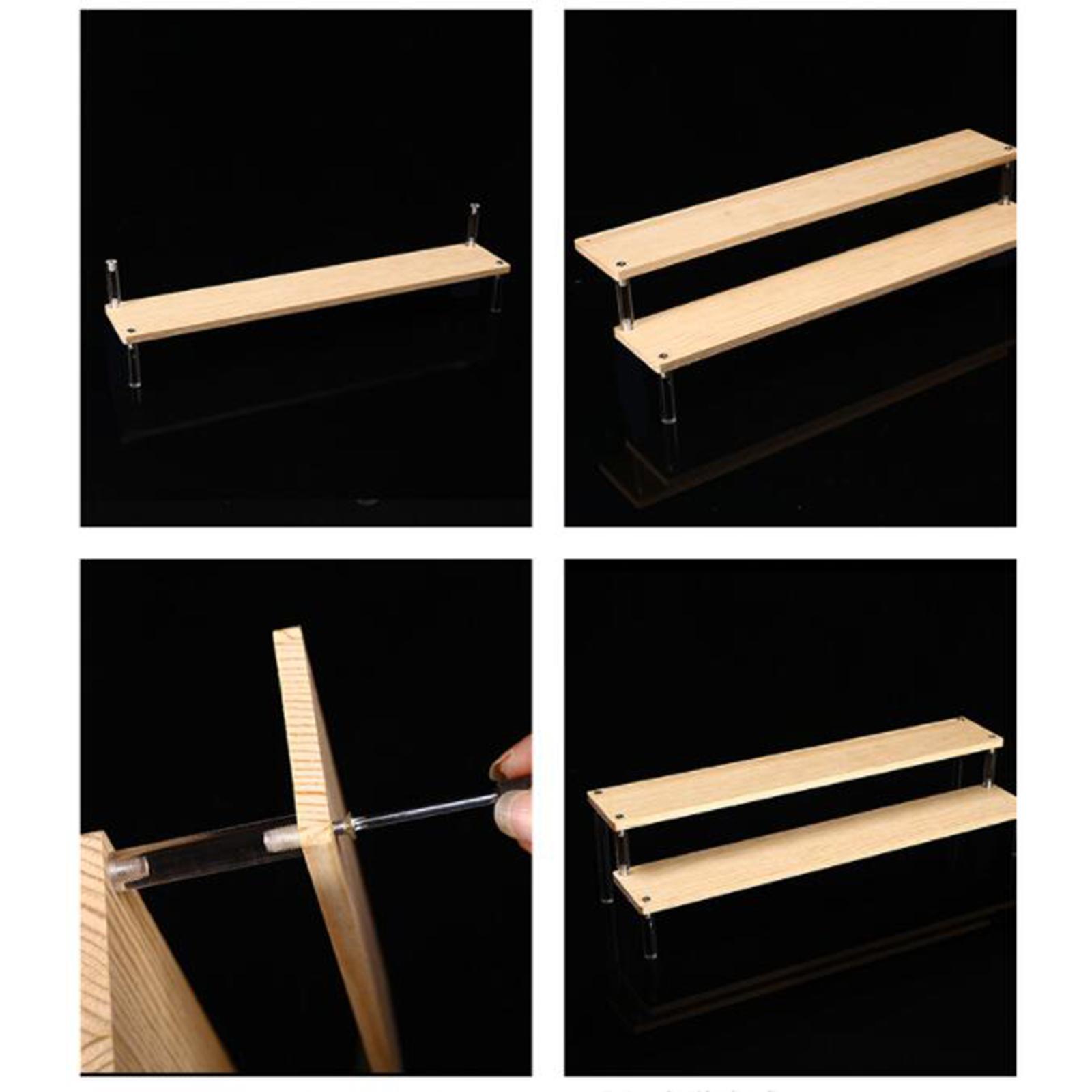 Transparent Acrylic Display Riser Shelf Dessert Display Cupcakes Holder Risers