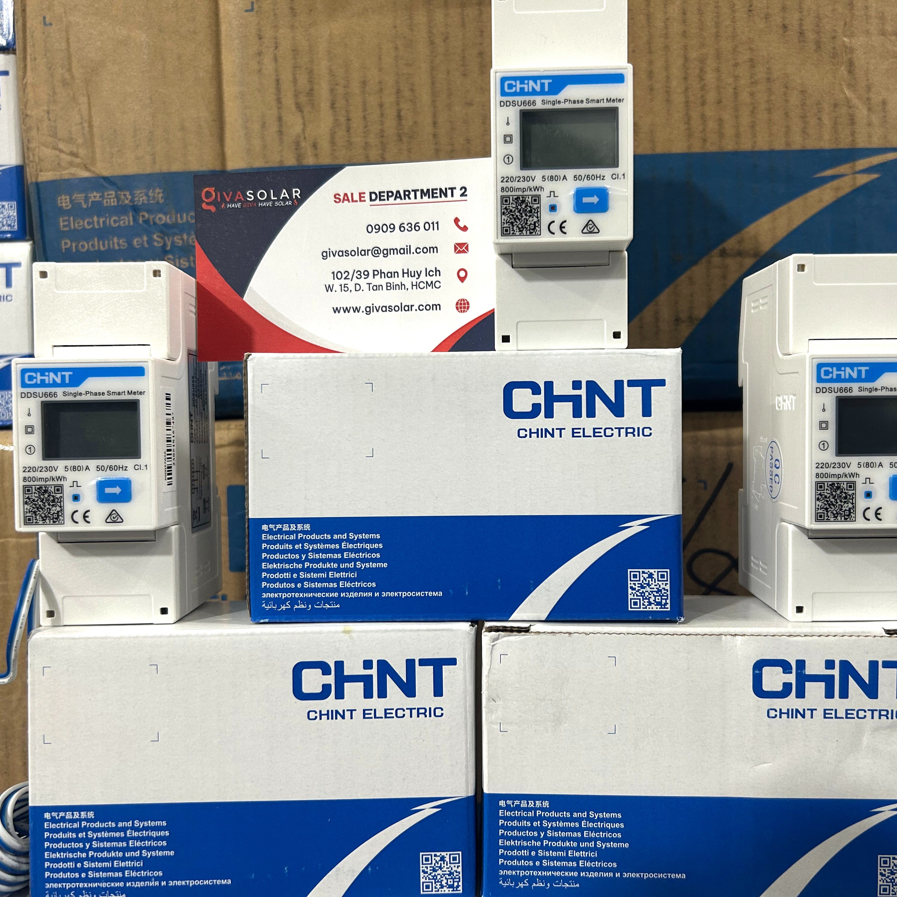 Đồng Hồ Thông Minh 1 pha SMART METER CHINT GIVASOLAR DDSU666