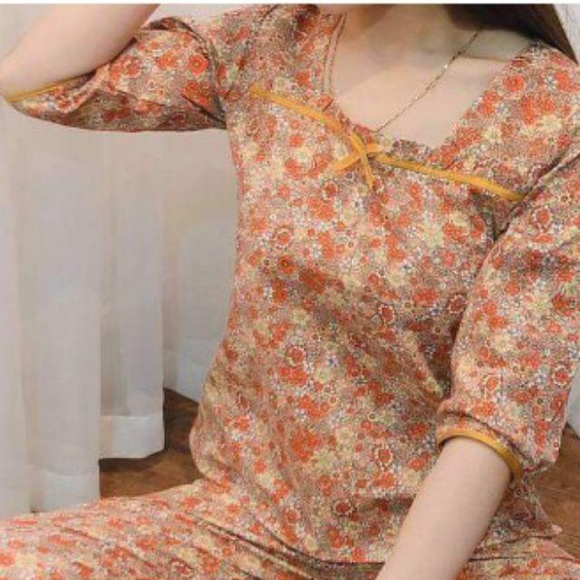 Đồ bộ mặc nhà, đồ ngủ cao cấp cổ vuông đủ size