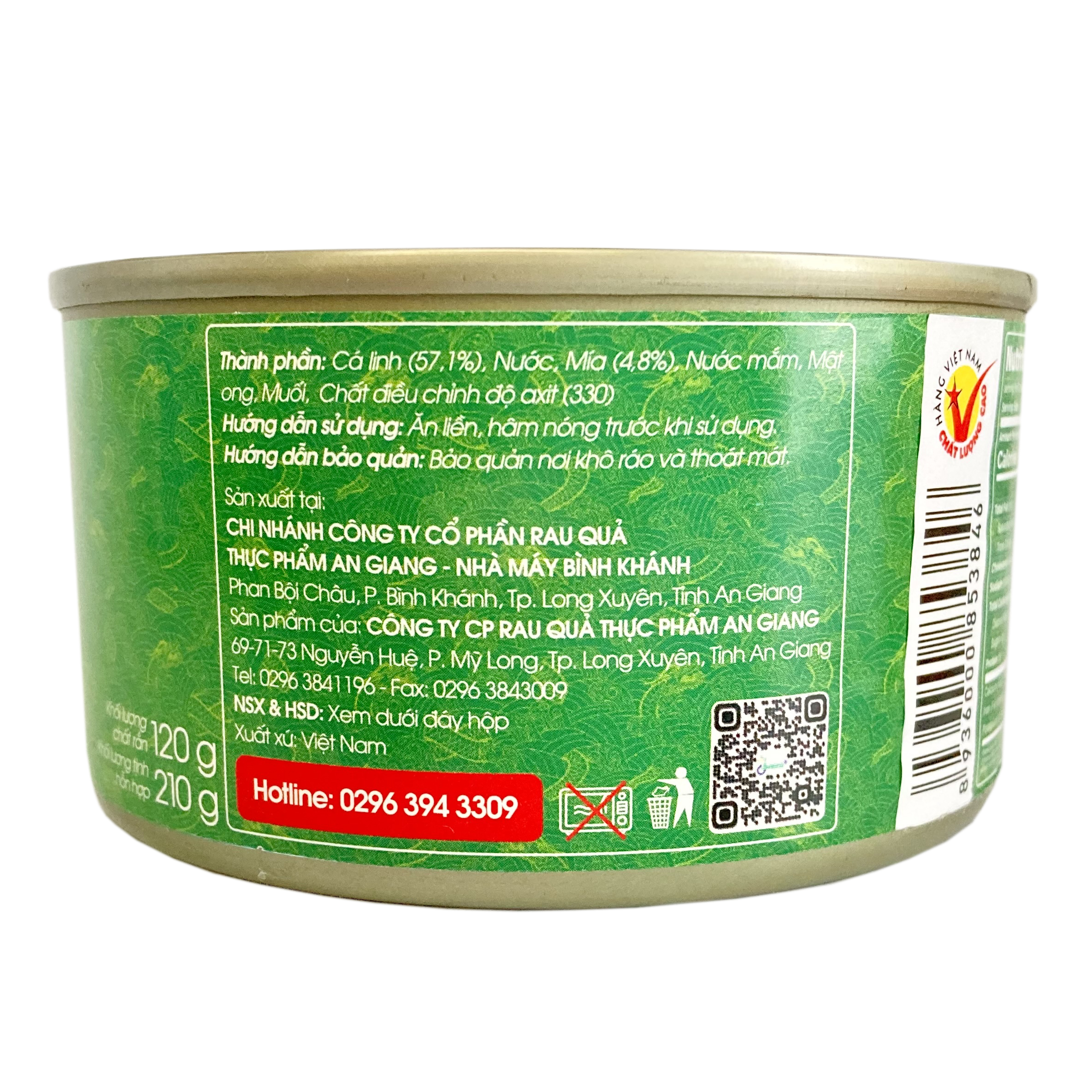 Thùng Cá Linh kho mía - Antesco