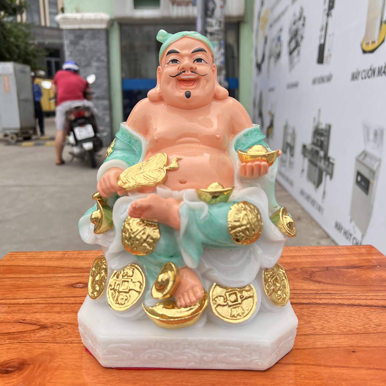Tượng Thần tài Thổ Địa đá Việt Nam cao 25cm