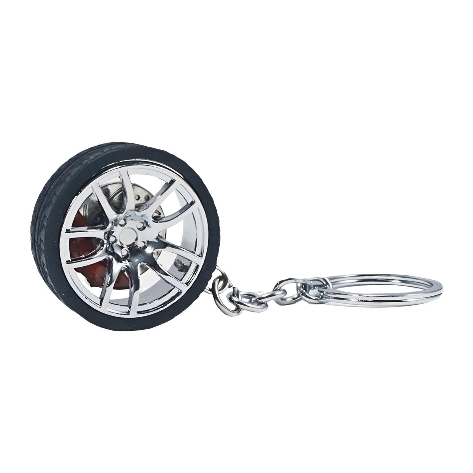 Tire Keyring Creative Automobile Car Parts Model Key Chains Lovers