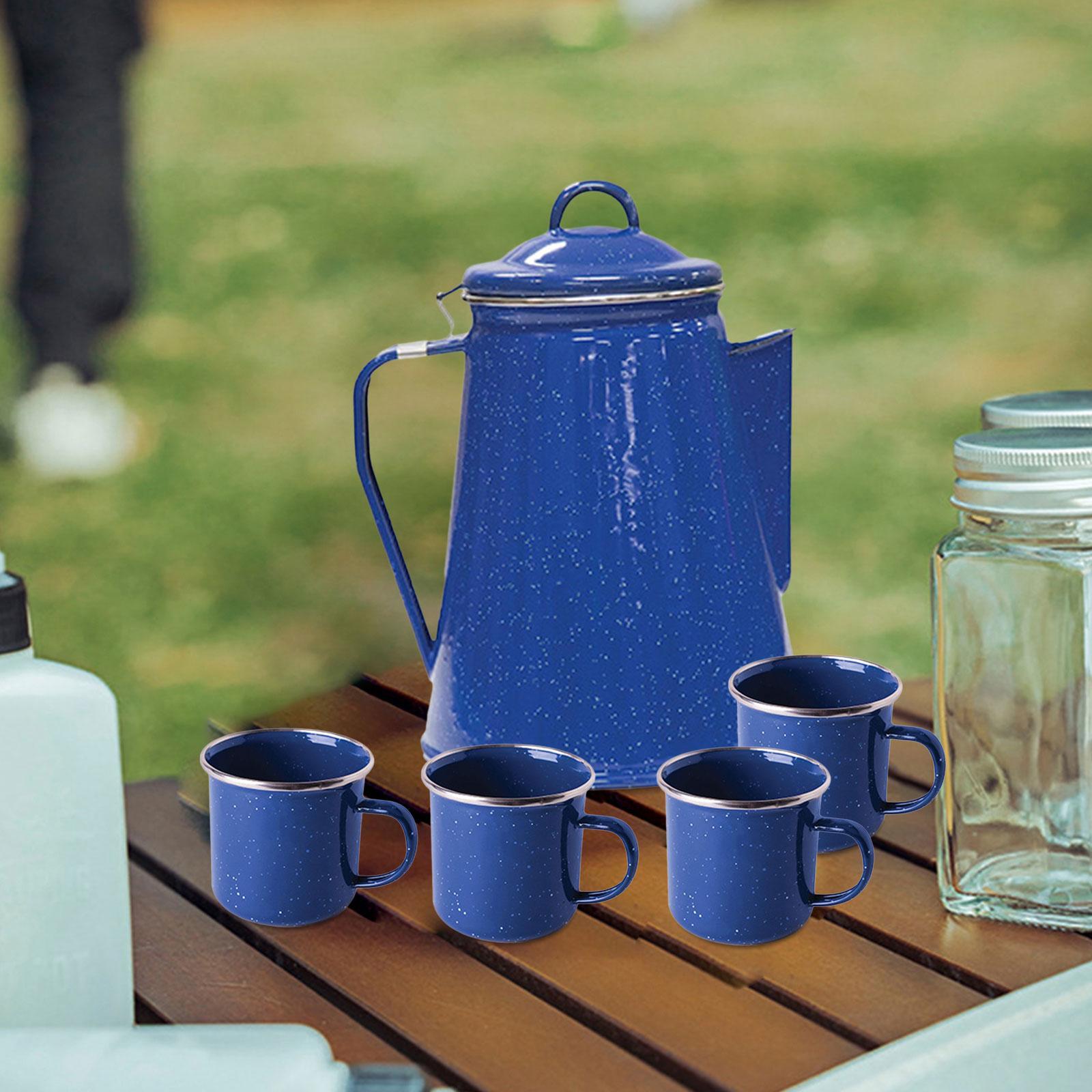 Enamel Coffee Kettle Water Pot Durable Cold Water Tea Pot Outdoor Coffee Pot