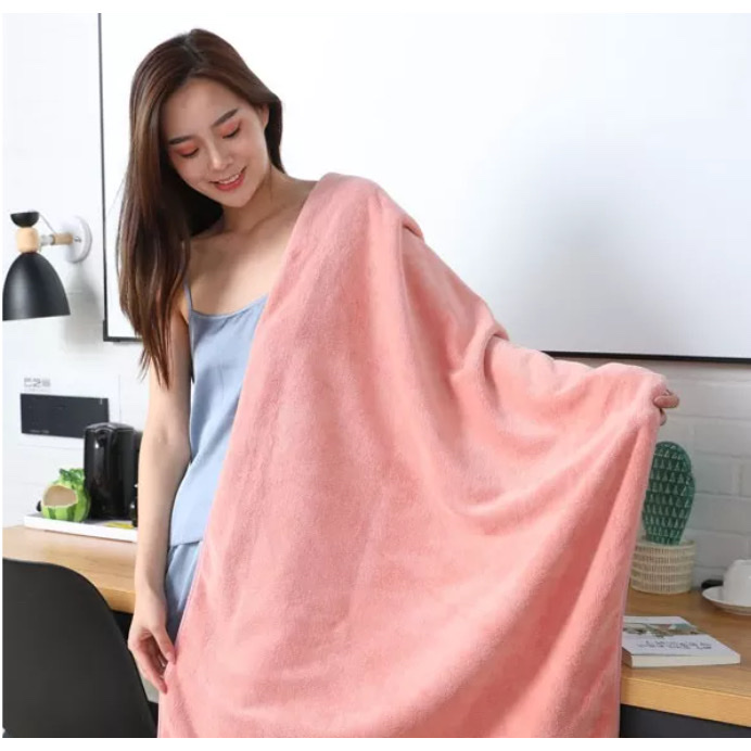 Khăn tắm siêu mềm mịn lông cừu Hàn Quốc 140 x 70cm ,chống thấm tốt ,dày mềm mịn ,loại vải cao cấp