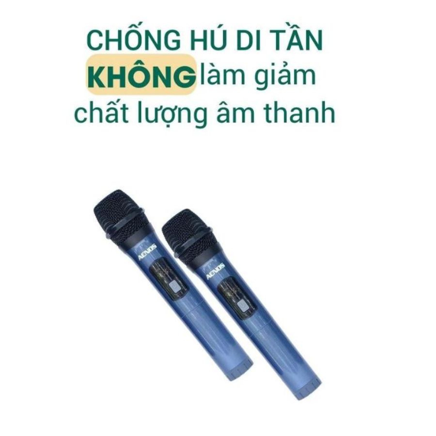 Loa kéo Acnos CB4051MAX - Loa di động chất liệu thùng gỗ sơn gai công suất 450W kèm micro hát karaoke chống hú cực chất - Hàng nhập khẩu