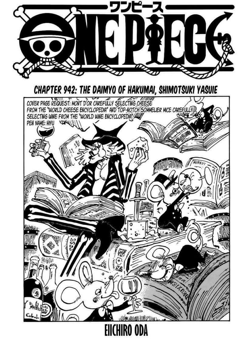 đảo hải tặc - one piece chapter 942 1