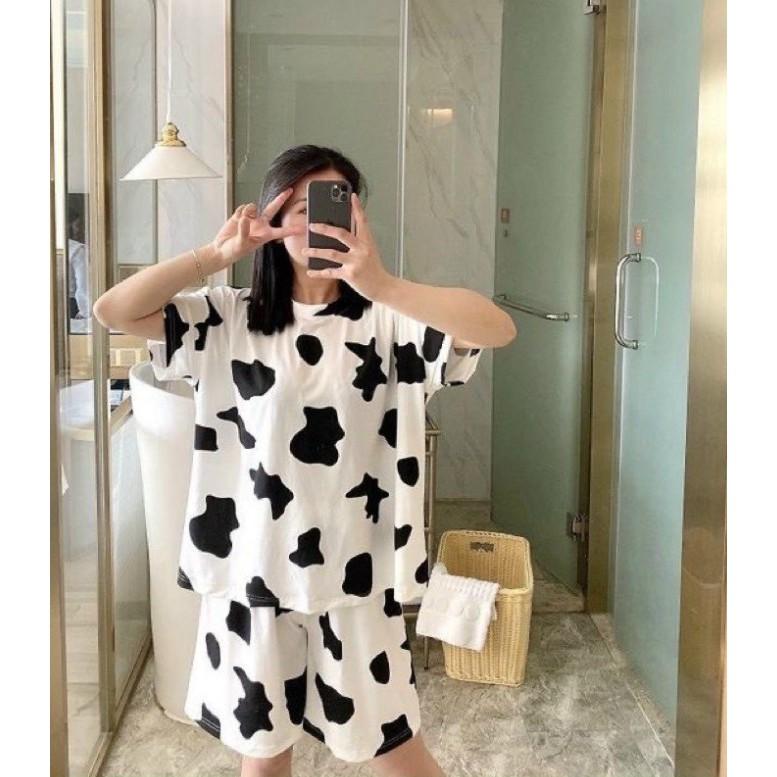 Bộ đồ bầu đùi chất thun sữa mềm mát có chun chỉnh mặc bầu và sau sinh BĐC835