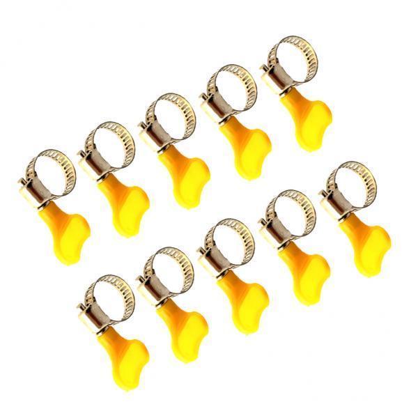 2x 10pc Pipe Clamp Fit Pipe O.D Handle Clamp Stainless Steel Hose